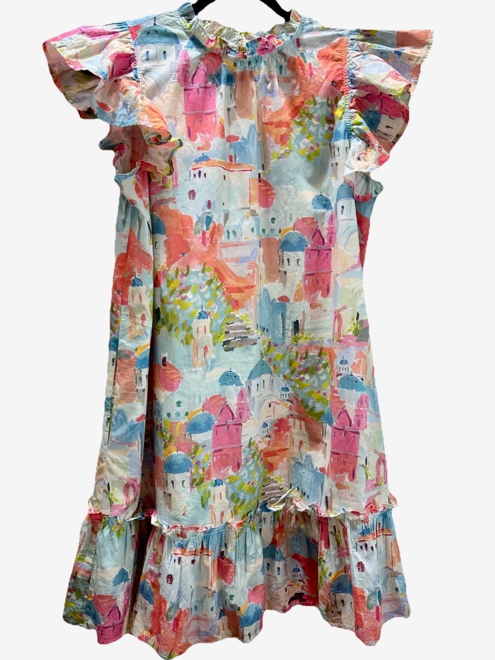 New To Town Ivory White Abstract Dress - Picture 5 of 11